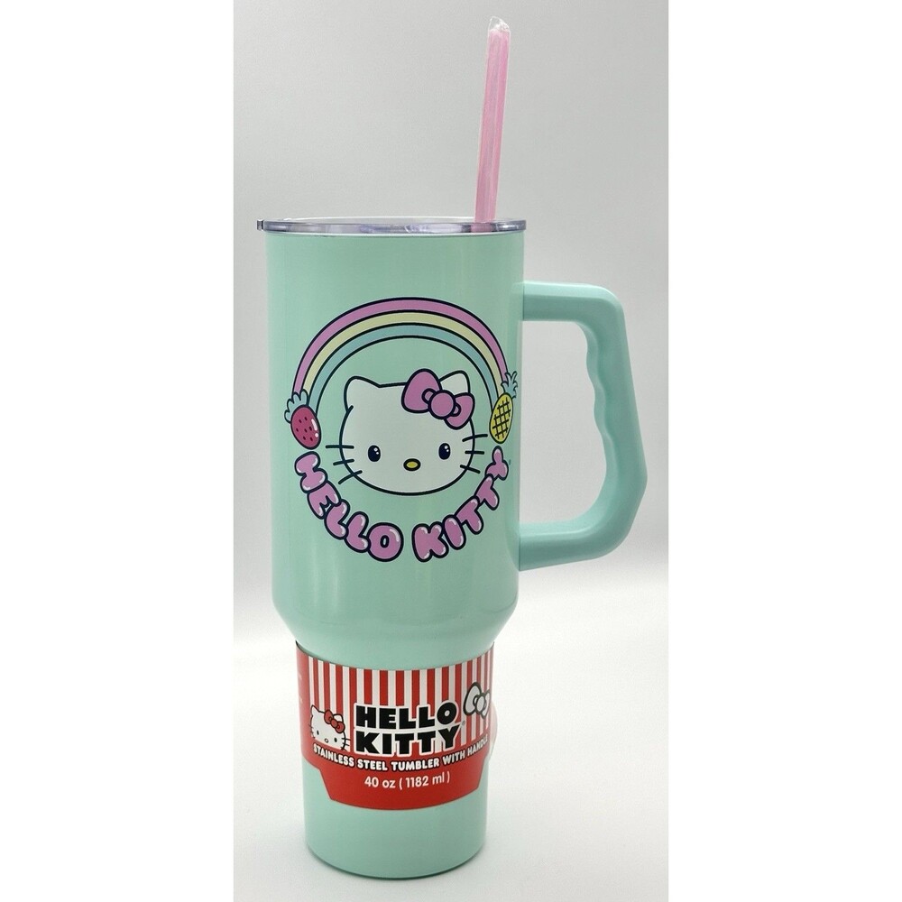 Sanrio Hello Kitty Kawaii Fruit 40oz Stainless Steel Travel Mug Tumbler